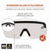 Ergodyne Skullerz AEGIR Safety Glasses, Matte Black Nylon Impact Frame, Clear Polycarbonate Lens 55001